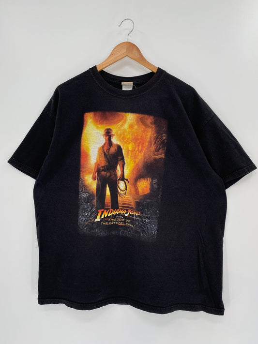 00’ INDIANA JONES DISNEY Size Approx.XL Vintage T- Shirts / A1213