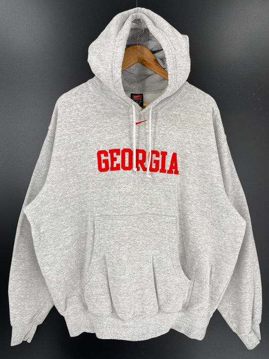 00’ NIKE GEORGIA Size L Vintage Hoodie Sweat shirt / K117