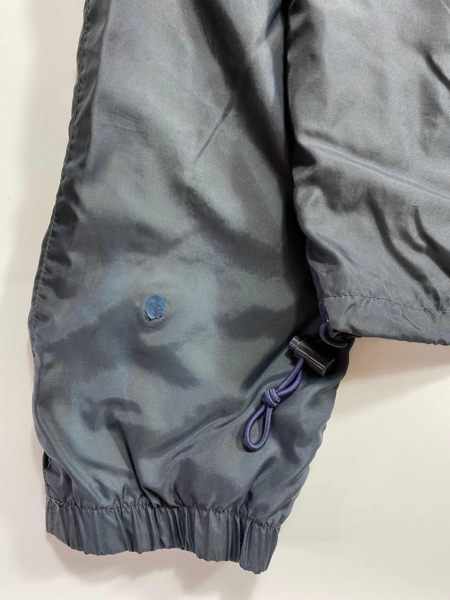 .90’s NIKE Silver Tag Size L Vintage Zip-up Nylon Jacket / A8535