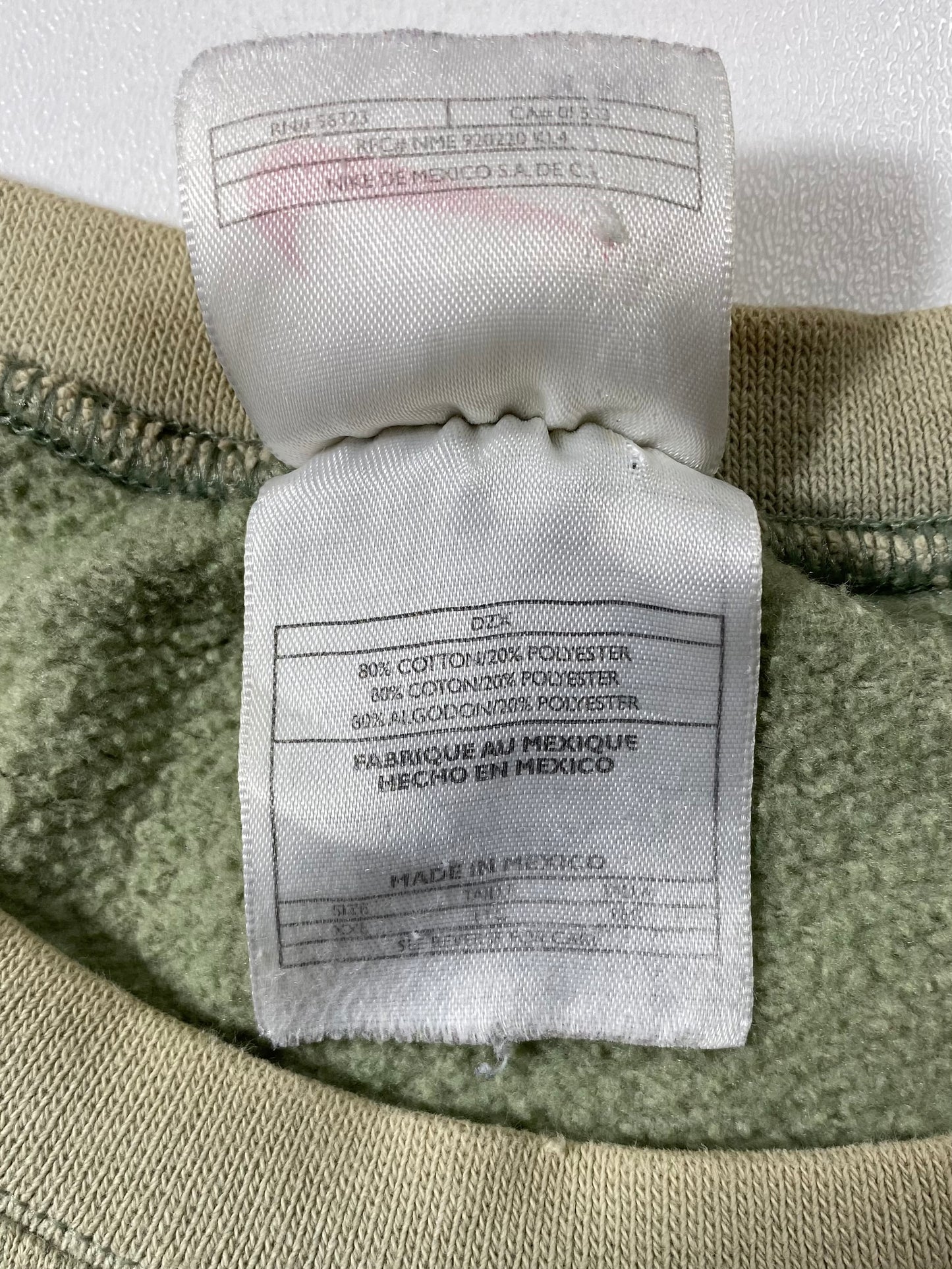 90’s NIKE Mini Swoosh Made in USA Size XXL Vintage Sweat-shirt / 6990