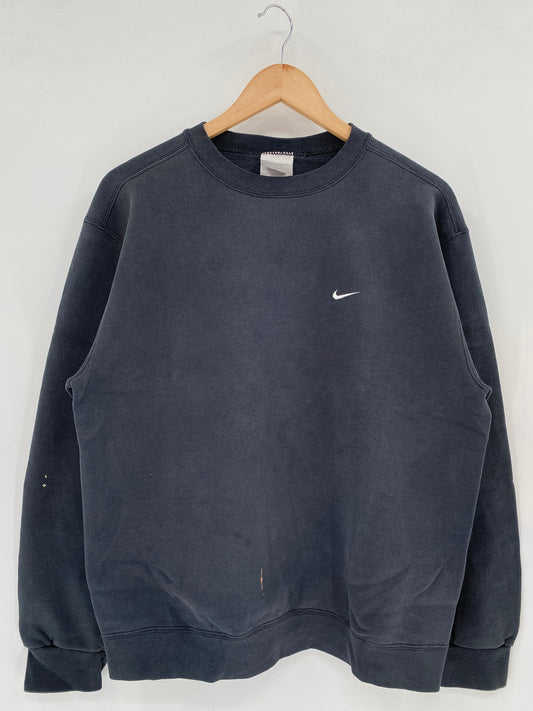 90’s NIKE MINI SWOOSH Size No tag (Approx.XL) Vintage Sweat shirt / E4990S