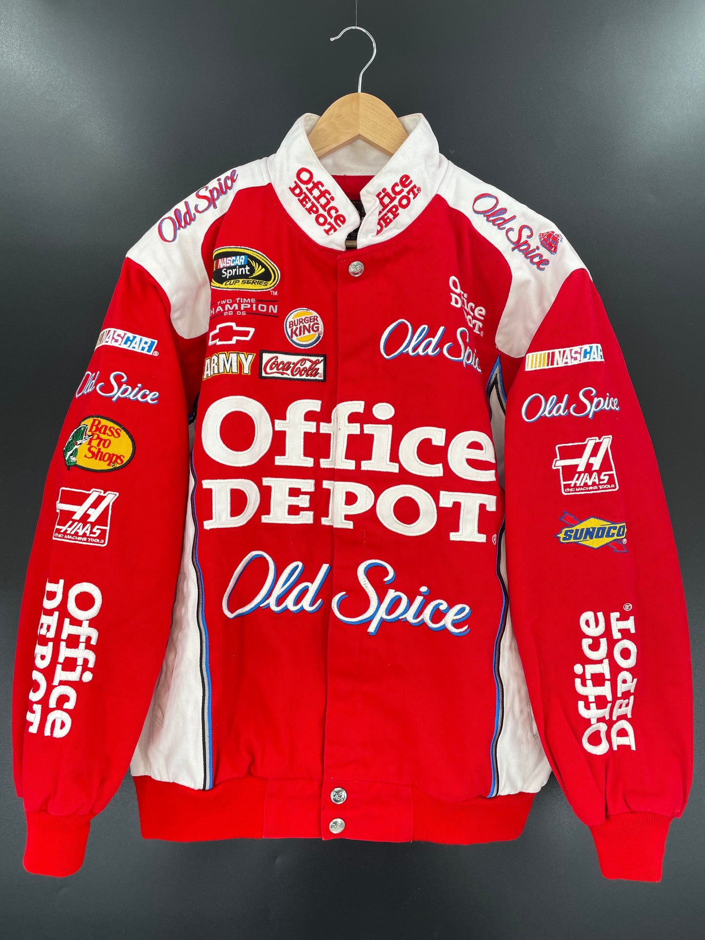 Vintage NASCAR OFFICE DEPOT Size M Racing Jacket / k2374