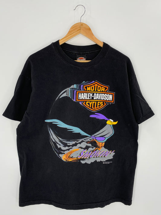 1994 Harley Davidson x Warner Bros Made in USA Size XL Vintage T-Shirt / 7450