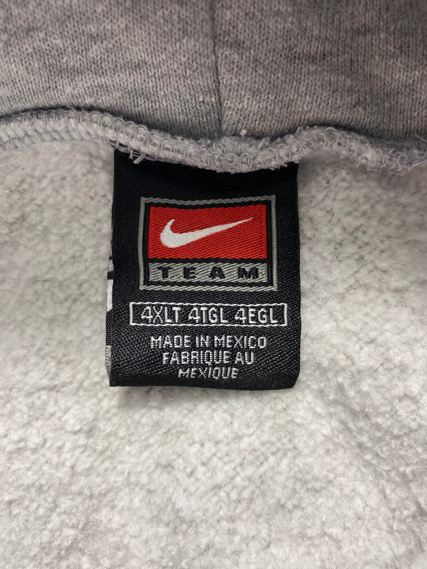 90’s NIKE Center Swoosh Size XXXXL Vintage Hoodie Sweat-shirt / 7056
