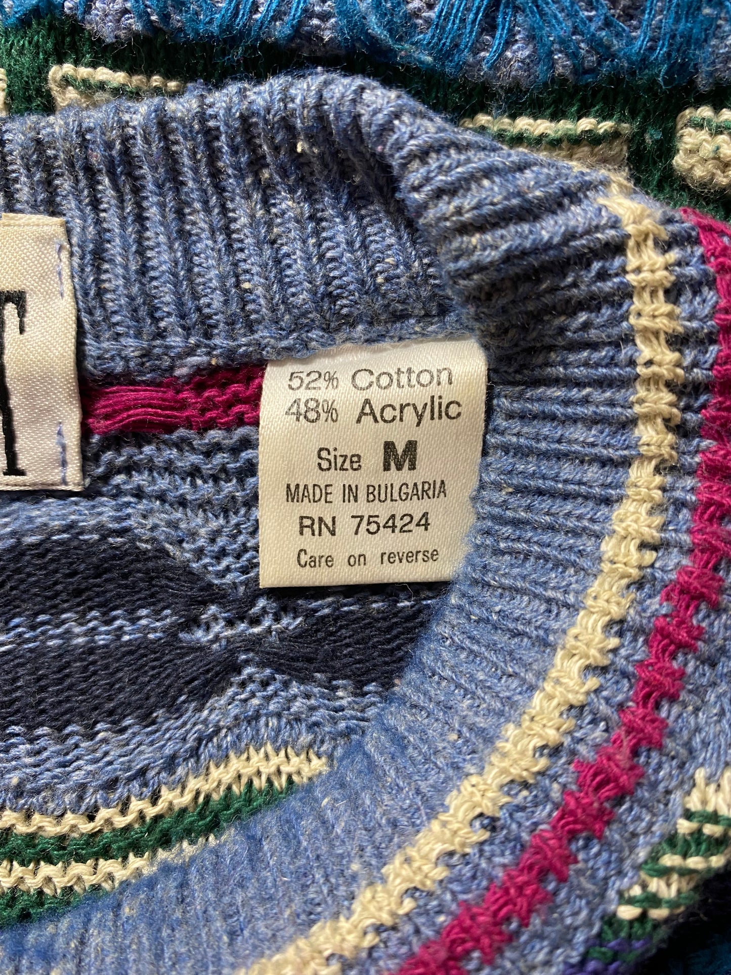 Vintage 3D COOGI- Style Size M Knit Sweater / K1292