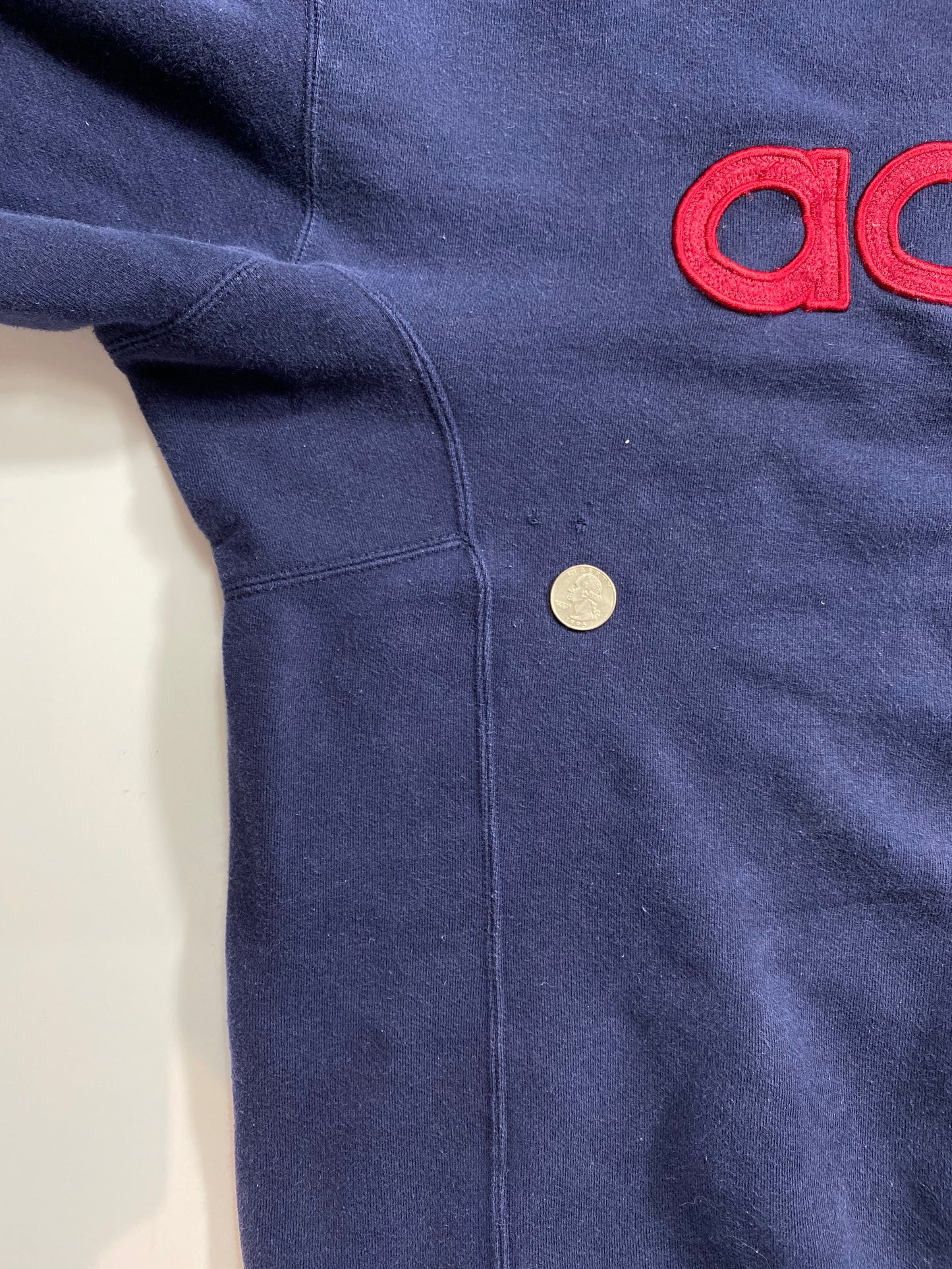 90’s ADIDAS Size XL Vintage Short Sleeve Hoodie Sweat-shirt / 6706