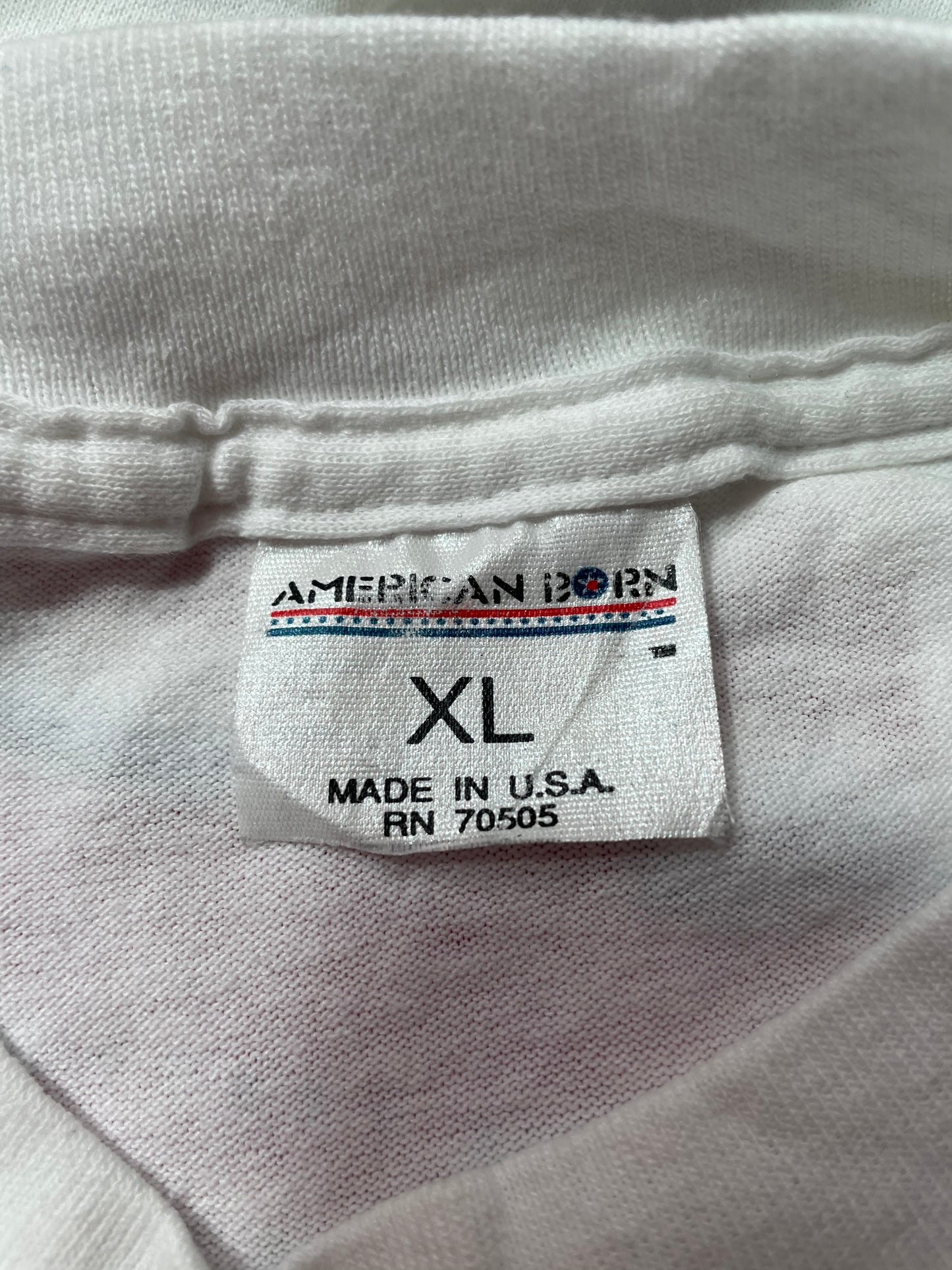 1993 NASCAR WINSTON CUP SERIES POCONO RACING Made in USA Size XL Vintage Racing T-shirt / K3350