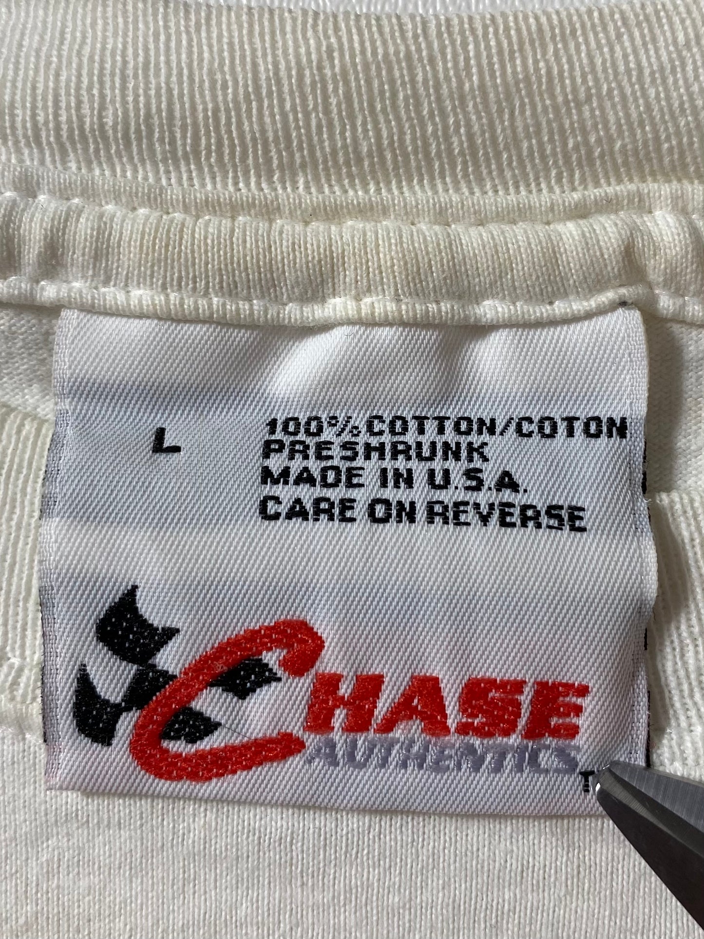 00’ NASCAR DALE EARNHARDT JR. Made in USA Size L Vintage Racing T-Shirt / 9123