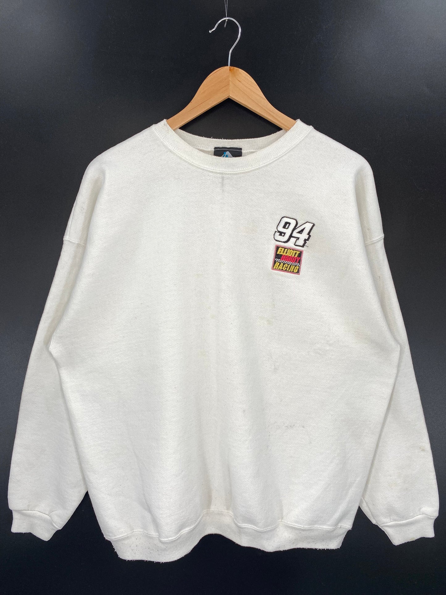 1995 ELLIOTT HARDY x MCDONALD RACING TEAM Size XL Vintage Racing Sweat-shirt / A4812