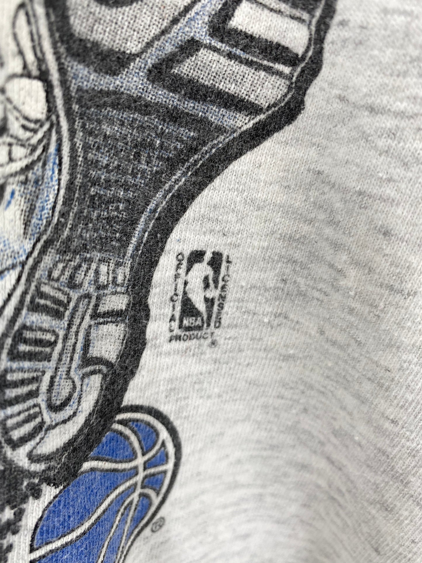 1991’ ORLAND MAGIC x Shaguelle O’Neal Made in USA Size L Vintage NBA T- Shirt / K2377