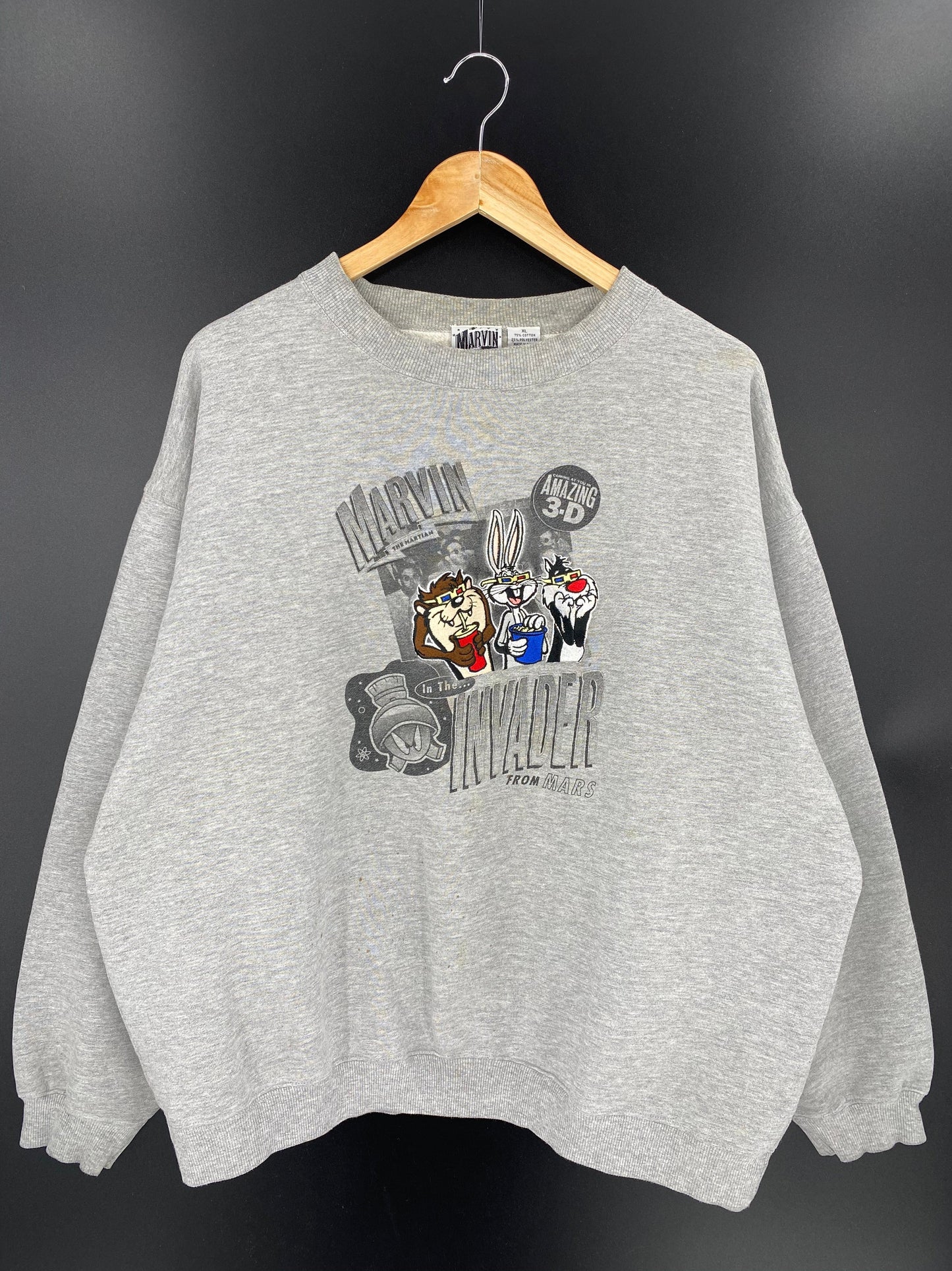 1995 LOONEY TUNES Size XL Vintage Sweat-shirt / K8285