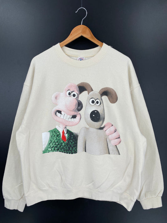 90’s Wallace and Gromit Made in USA Size XL Vintage Sweat-shirt / k1833