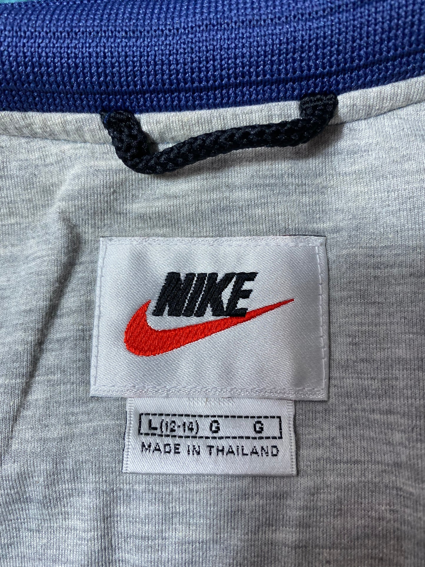 90’s NIKE Size Ladies L Vintage Half-Zip Nylon Jacket/ k3323