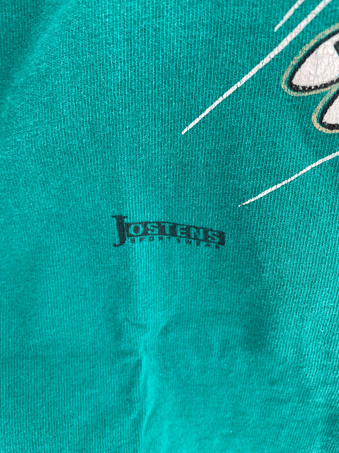 1992 NFL DOLPHINS TAZ Made in USA Size XL Vintage NFL Long Sleeve Hoodie T- Shirt/ K3062