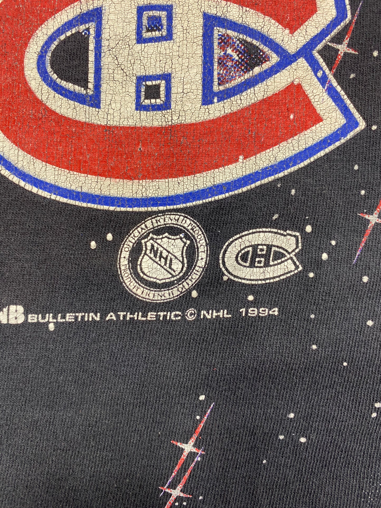 1993 NFL CANADIENS Size Approx.XXL Vintage T-Shirt / 5618