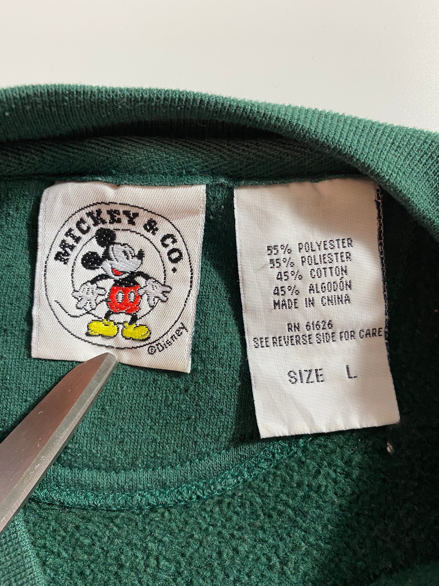 90’s Disney Mickey Size L Vintage Sweat-shirt / 8120