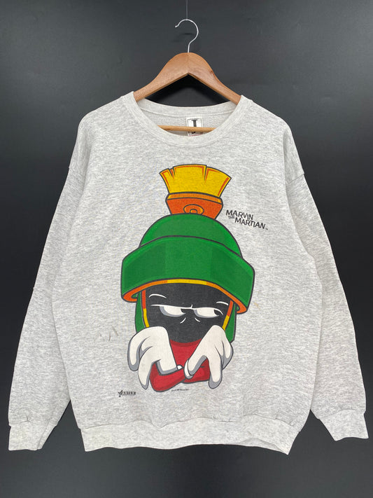 1993 LOONEY TUNES MARTIN Made in USA Size XL Vintage Sweat-Shirt  / K1281