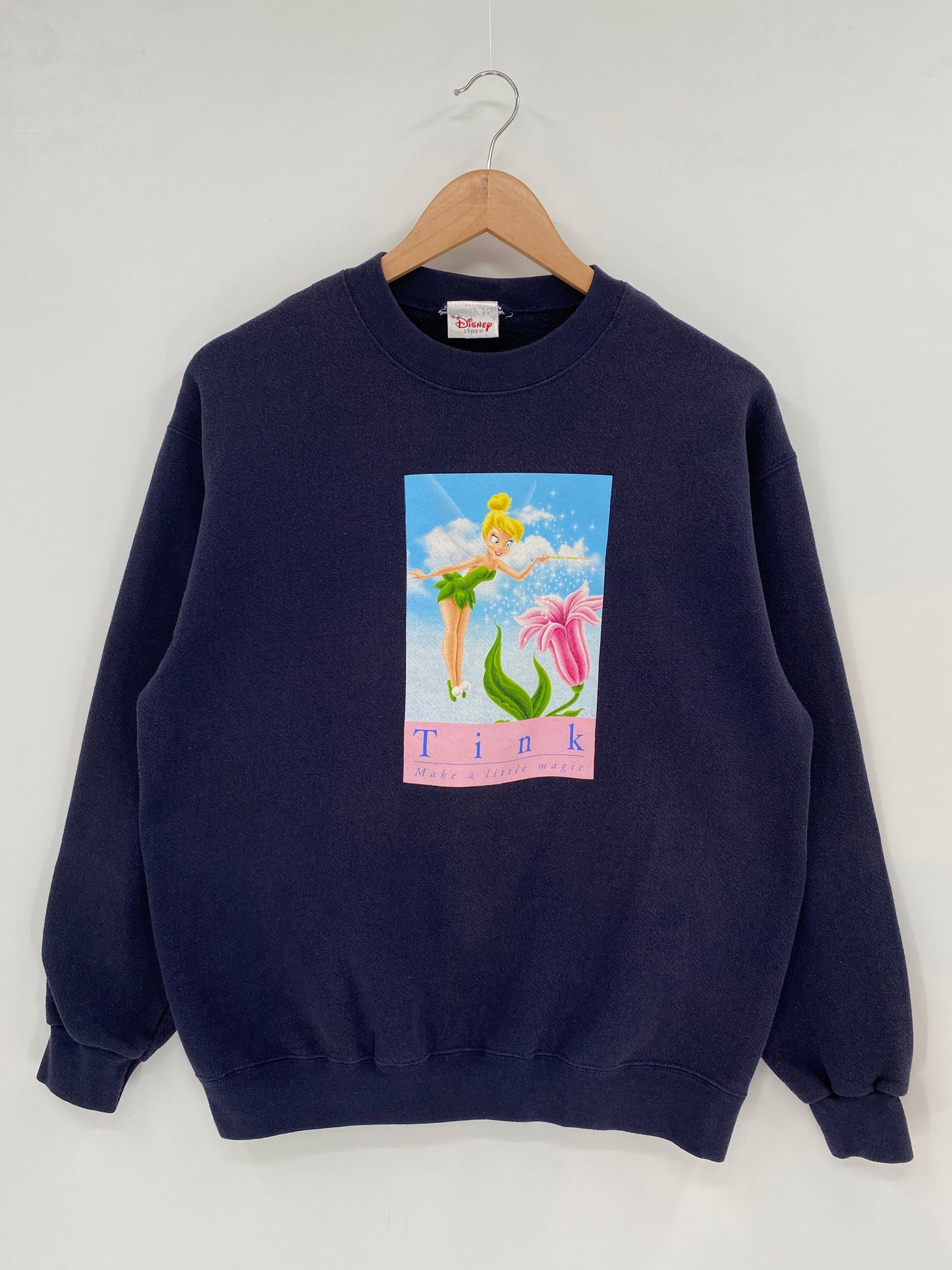 00’ DISNEY TINKER BELL Size M Vintage Sweat-shirt / E6476S