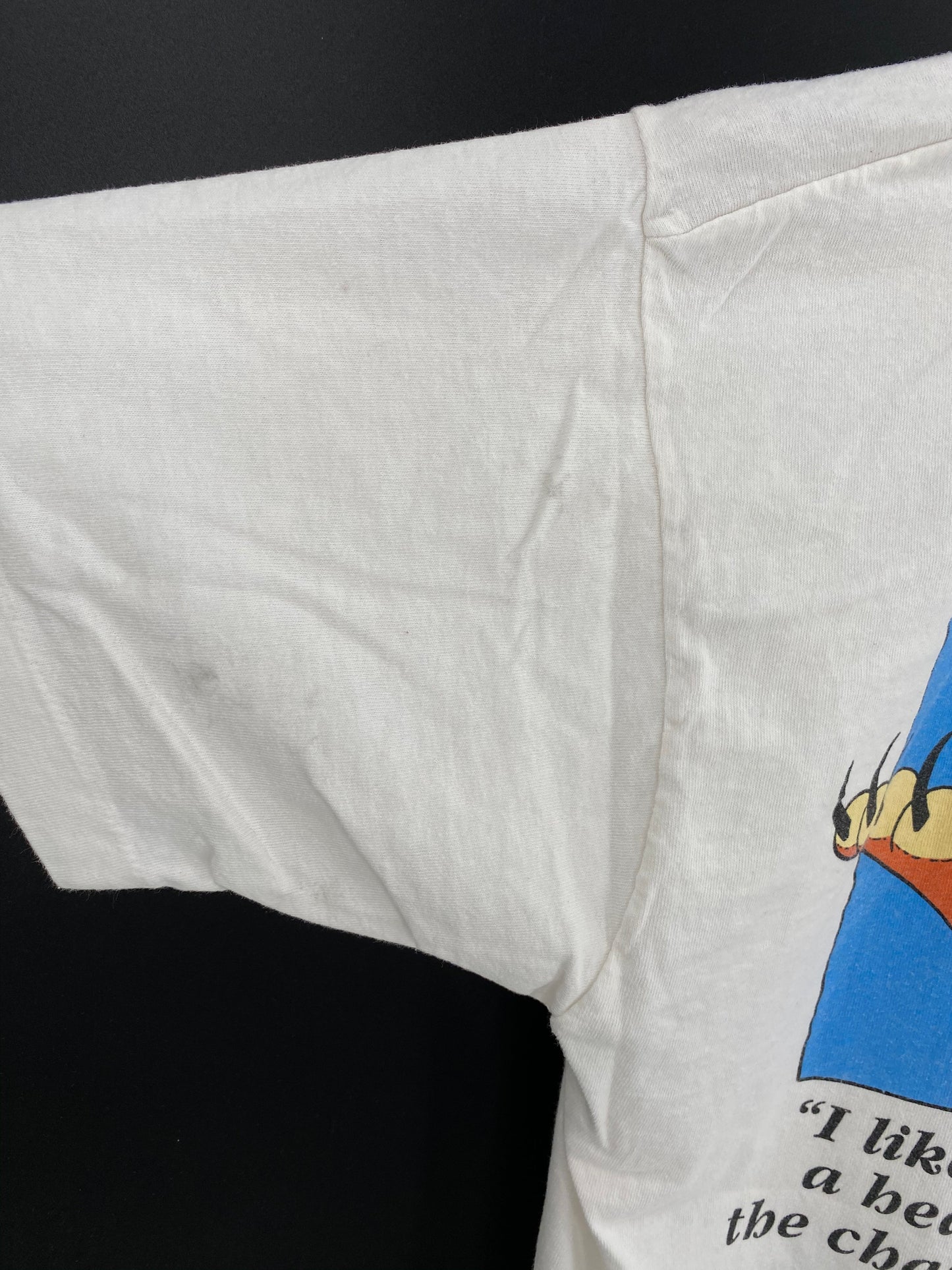 1991 DISNEY x THE UNIVERSITY OF TEXAS SCHOOL OF LAW Made in USA Size L Vintage College T-shirt / E374