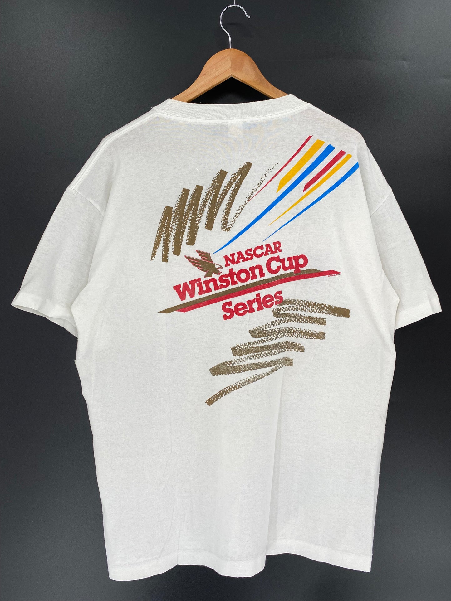 1992 NASCAR WINSTON CUP Made in USA Size XL Vintage Racing T-Shirt / A1222