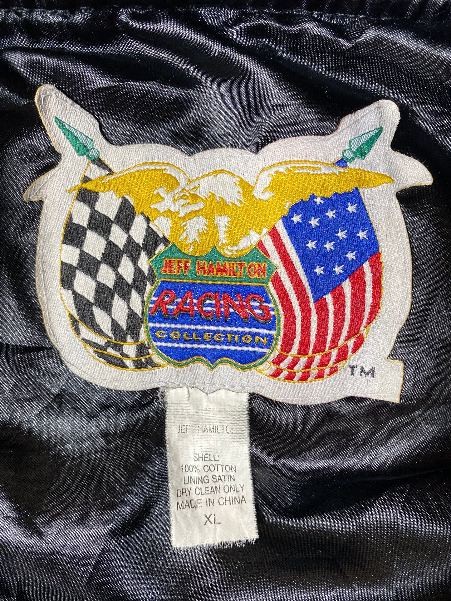 THE HOME DEPOT x JEFF HAMILTON NASCAR RACING Size XL Vintage Racing Jacket / K3164