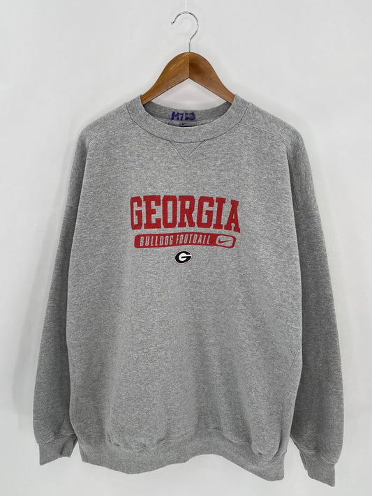 00’ NIKE GEORGIA BULLDOG FOOTBALL Size XXL Vintage Sweat-shirt / 6643