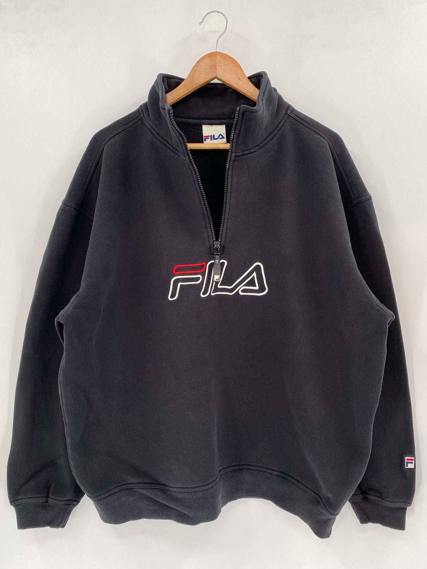 90’s FILA Size XL Vintage Half-zip Sweat-shirt / K2100