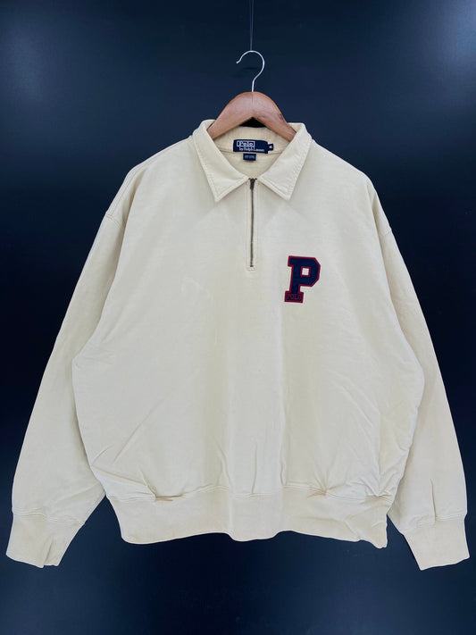 90’s POLO RALPH LAUREN Size XL Vintage Half Zip Sweat-shirt / K3819