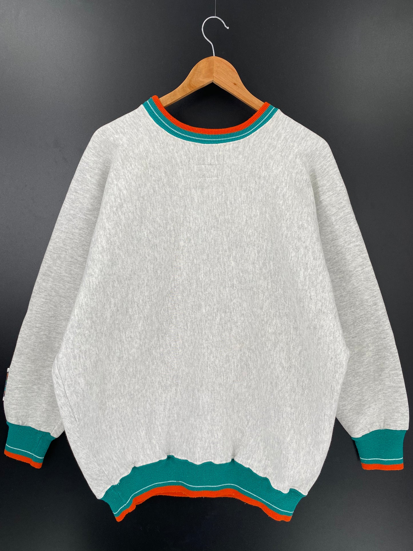 90’s DOLPHINS Made in USA Size L Vintage NFL Sweat-shirt / k1993