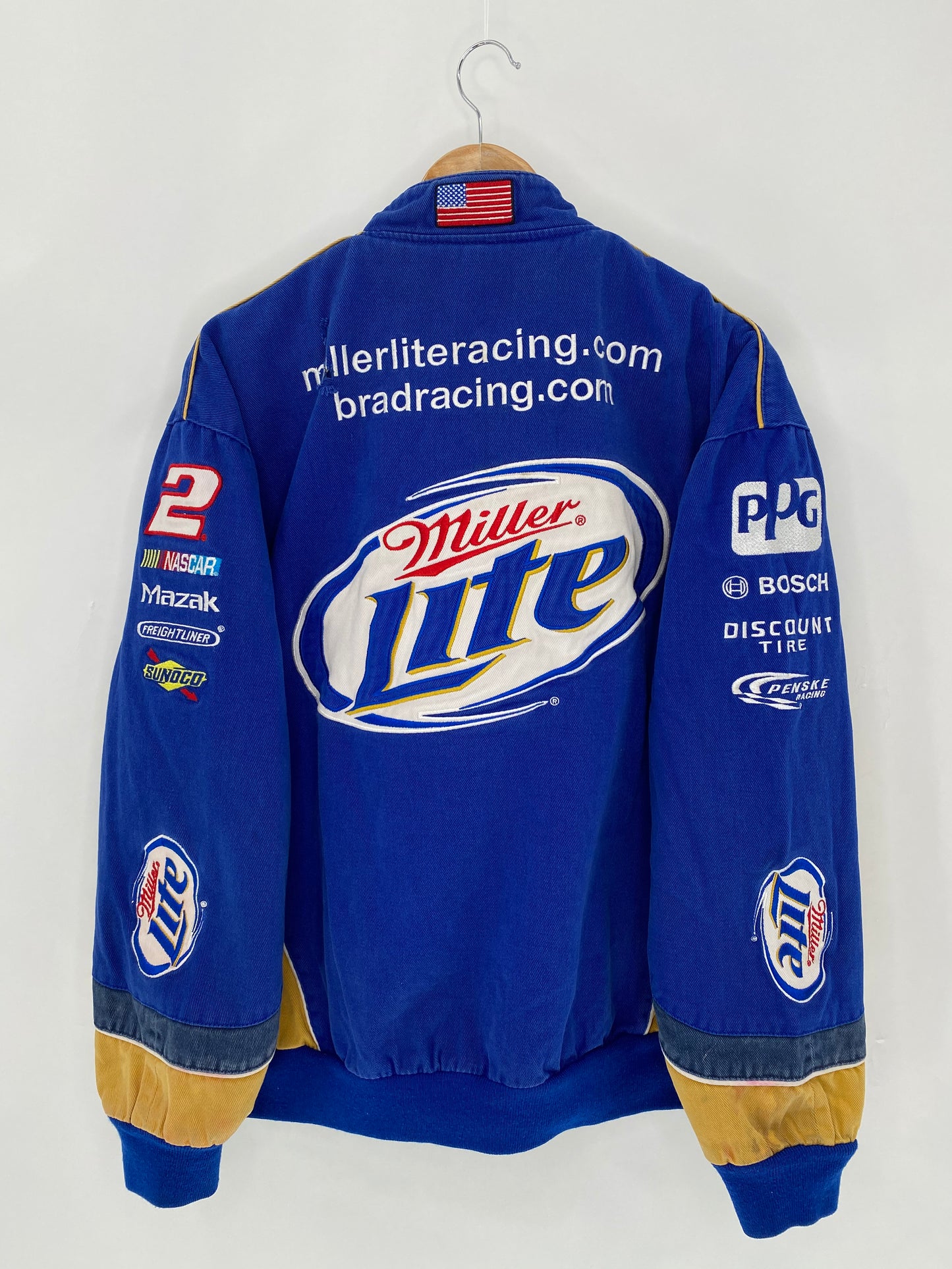 MILLER LITE Size XL Vintage Racing Jacket / 6173