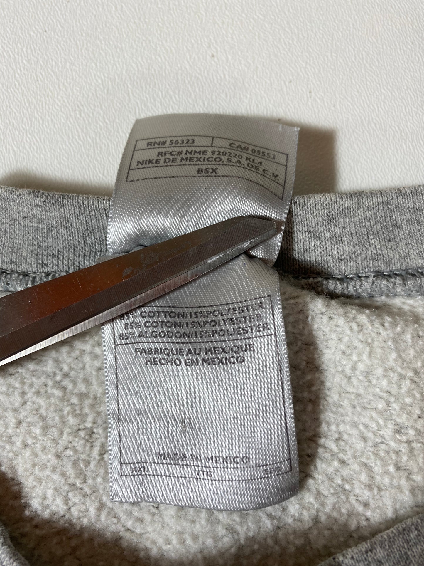 90’ NIKE Mini Swoosh Size XXL Vintage Sweat-shirt / 9242