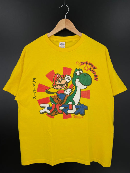 00’ NINTENDO SUPER MARIO Size L Vintage T-Shirt / A3191