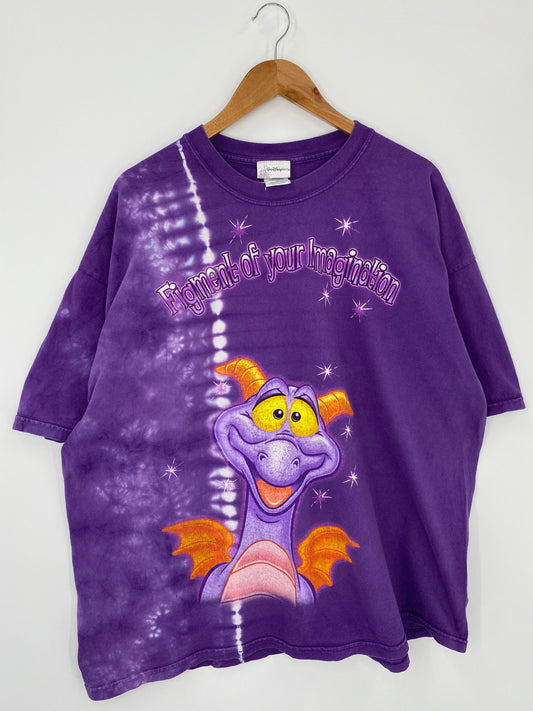 00’ WALT DISNEY WORLD FIGMENT Size XXL Vintage T- SHIRT / K1354