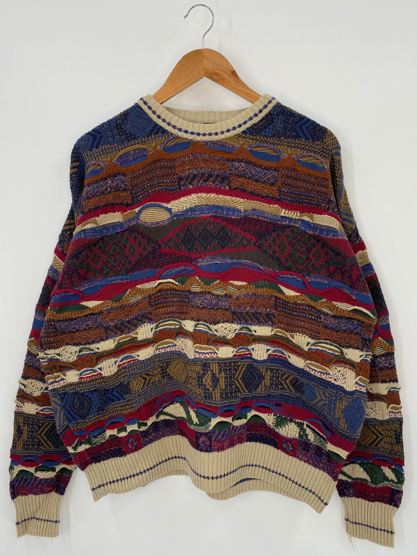 Vintage 3D COOGI- Style Size XL Knit Sweater / K3868