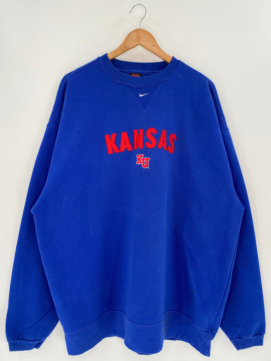00’ NIKE KANSAS Size XL Vintage Sweat-Shirts / K909