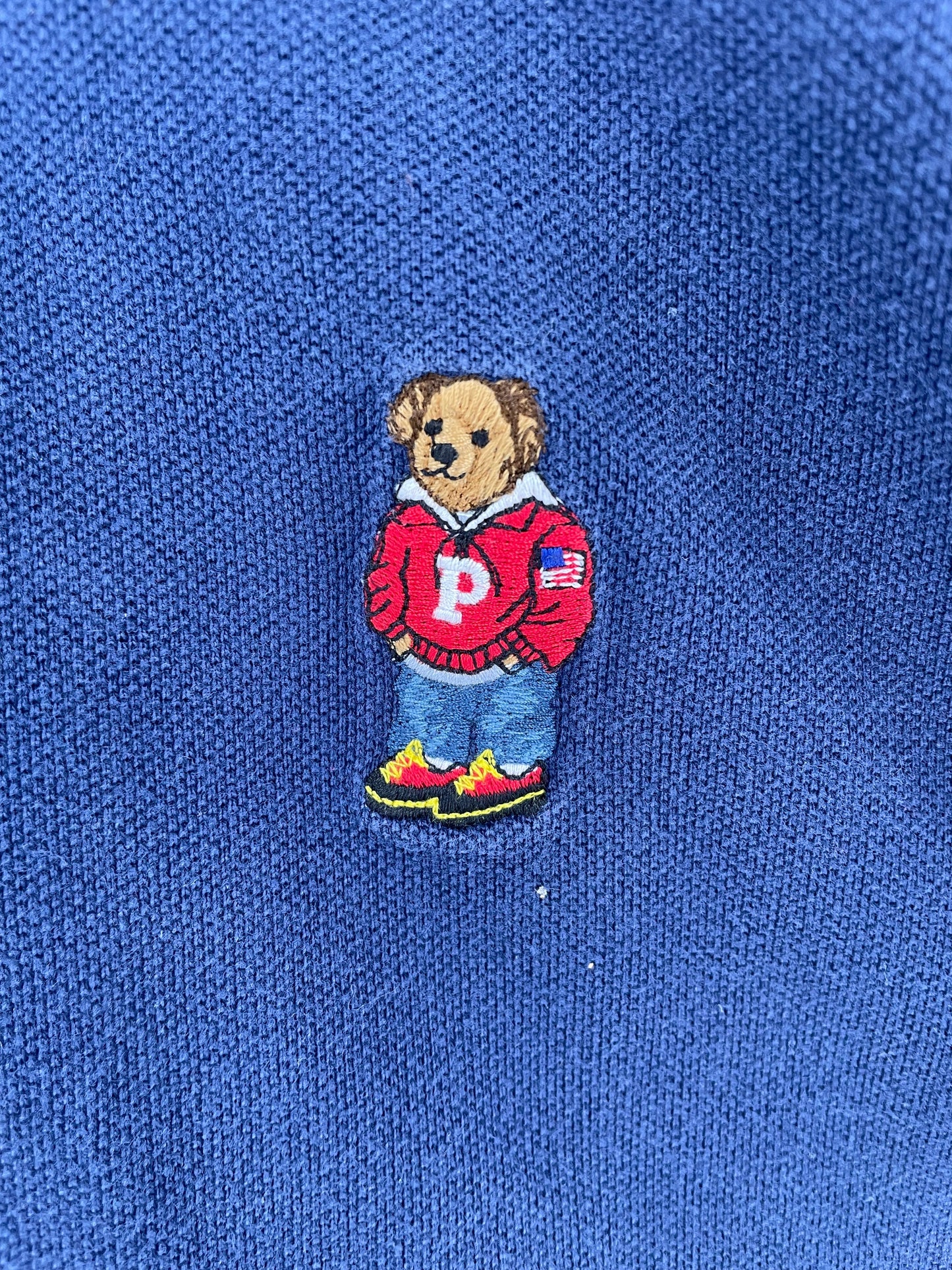 90's POLO BEAR RALPH LAUREN Size M Vintage Polo-Shirt / A1107