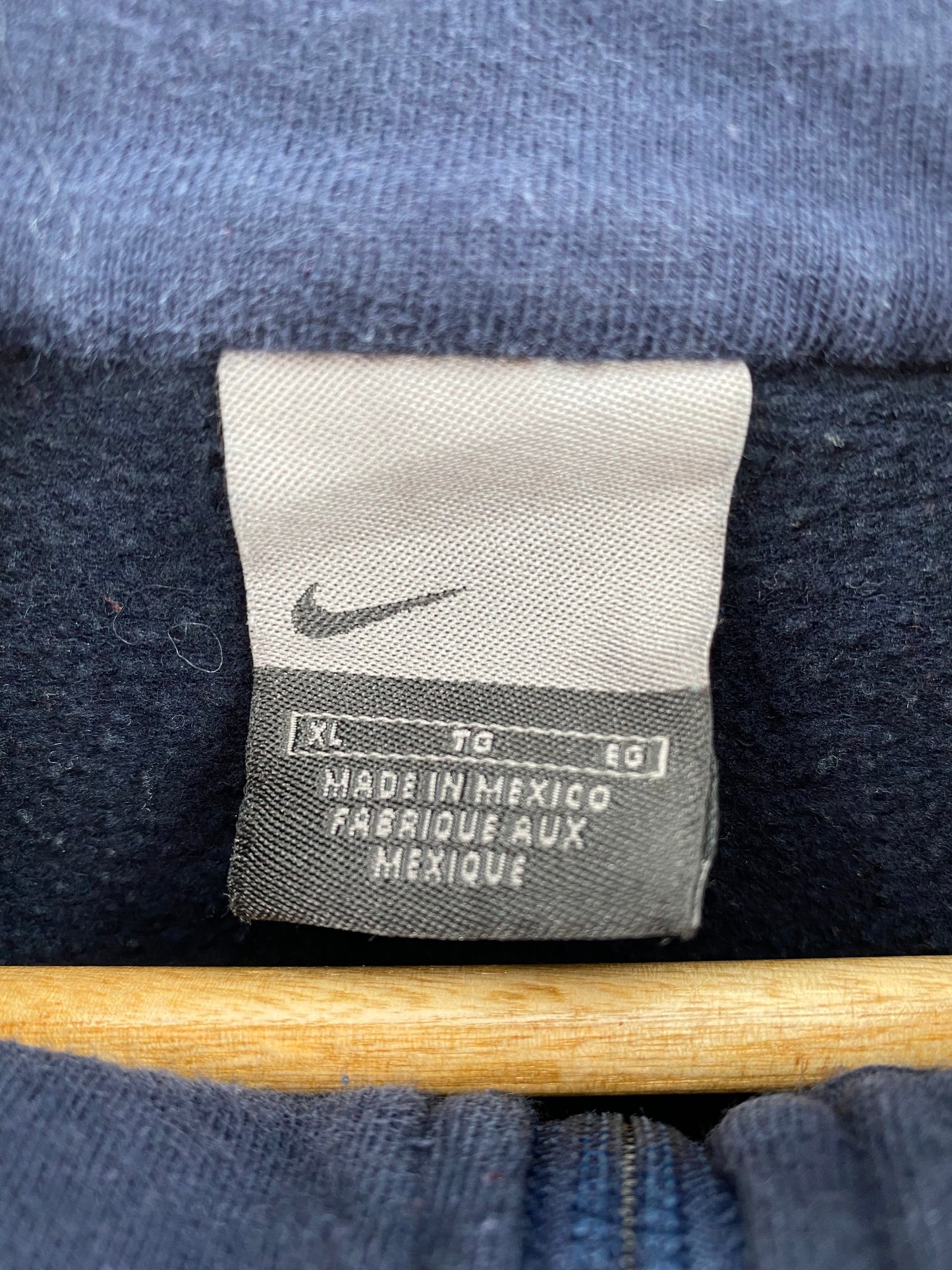 90’s NIKE Size XL Vintage Half-zip Sweat-shirt / G5151S