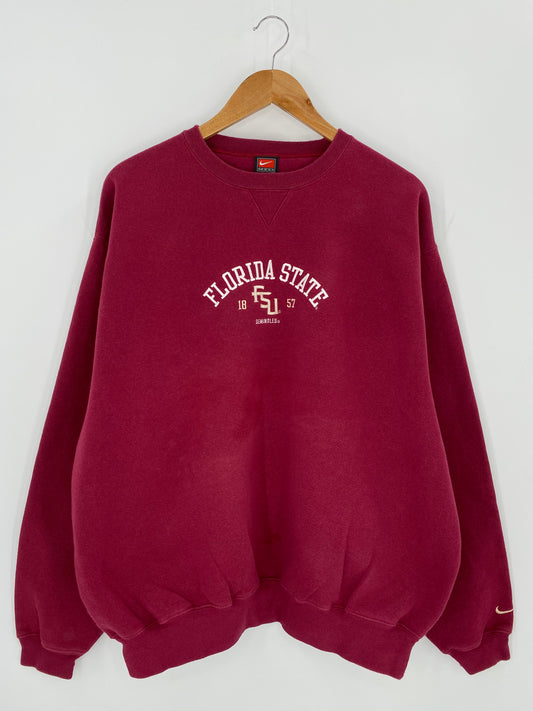00’ NIKE FLORIDA STATE Size L Vintage Sweat-shirt / 8876