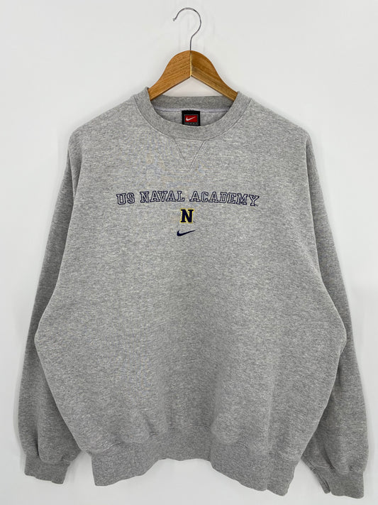 90’s NIKE US NAVAL ACADEMY Size L Vintage Sweat-shirt / 7159