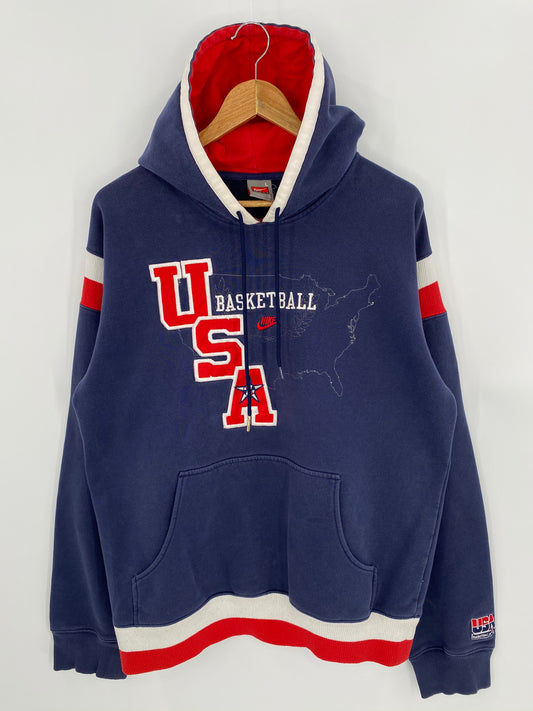 00’ NIKE USA BASKETBALL  Size L Vintage Hoodie Sweat-shirt / 7184