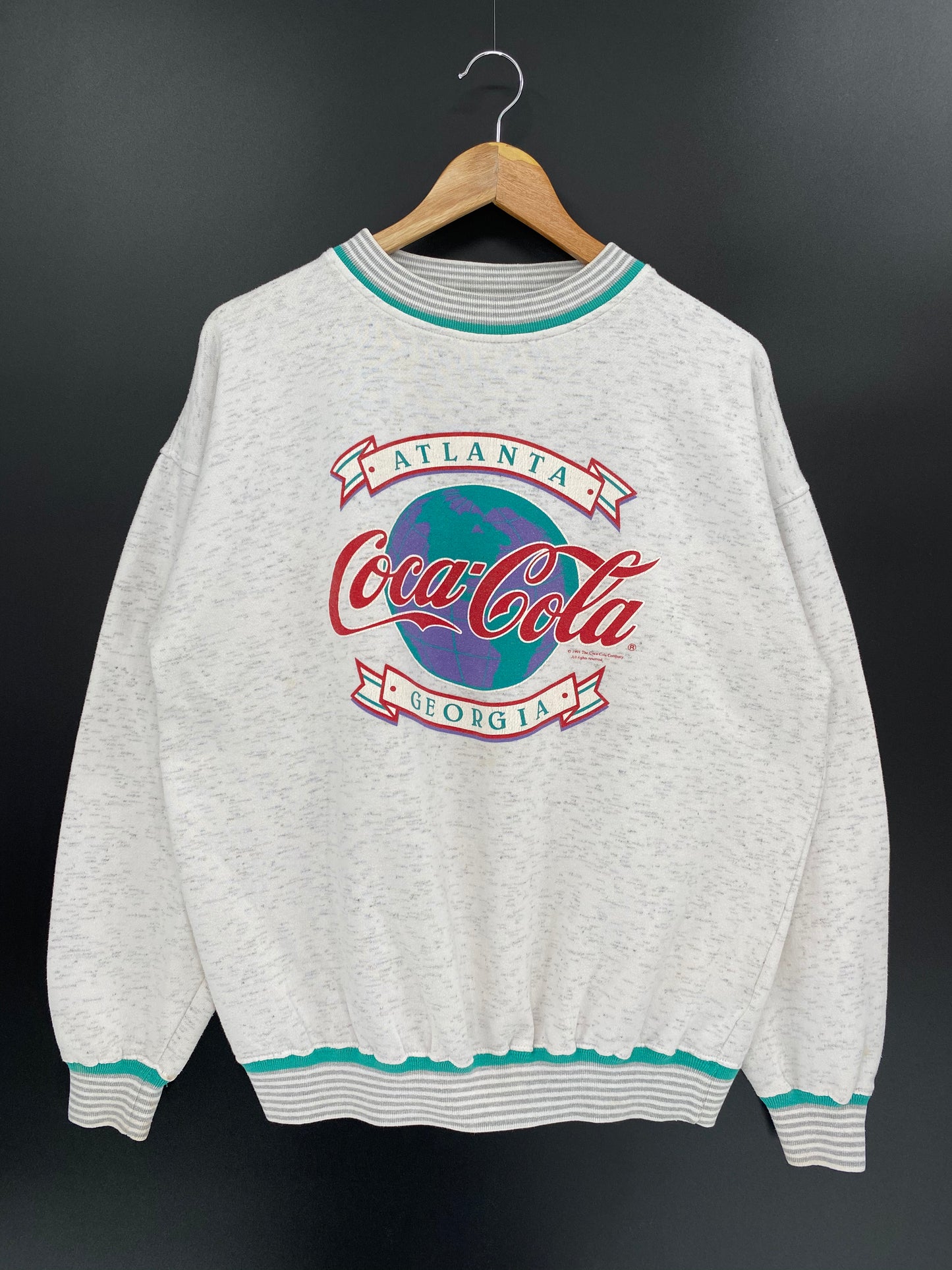 1991 Coca Cola Size L Vintage Sweat-Shirts / 7984