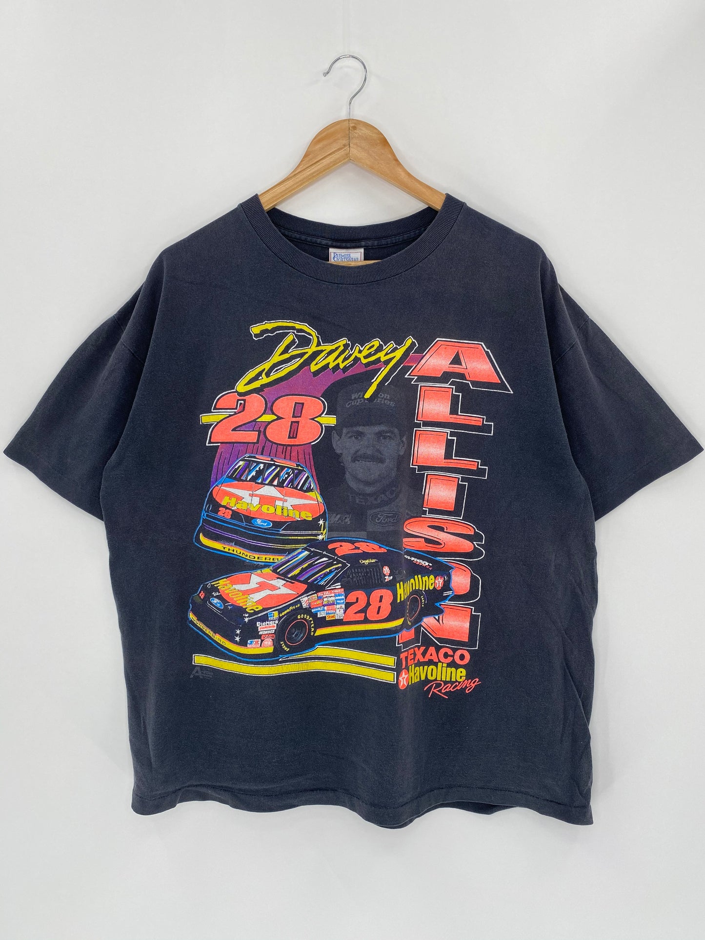 1992 ALLISON 28 Racing Made in USA Size XL Vintage T-Shirt / 5587