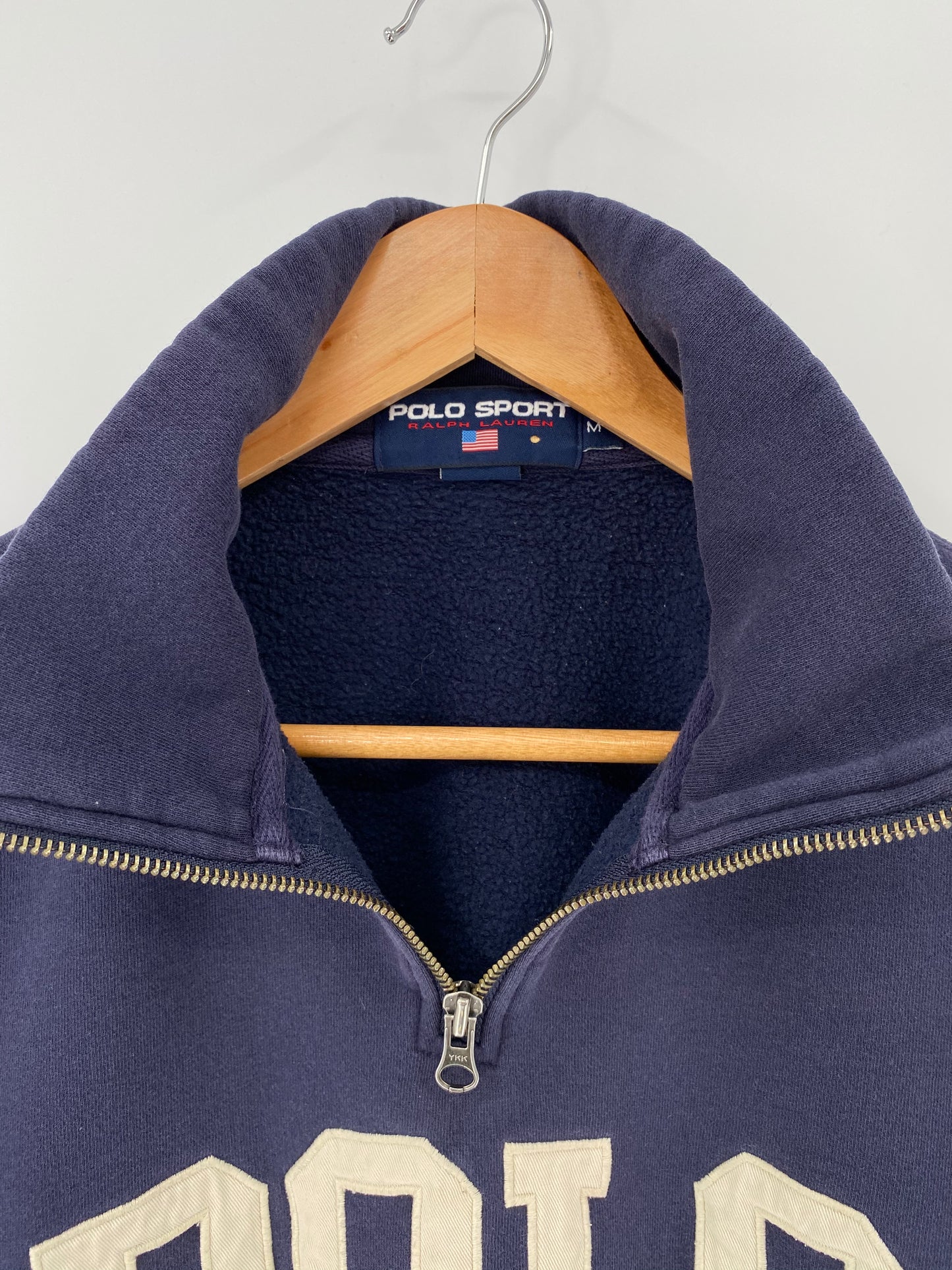 90’s RALPH LAUREN POLO SPORT Size M Vintage Half-zip Sweat-shirt / 9023