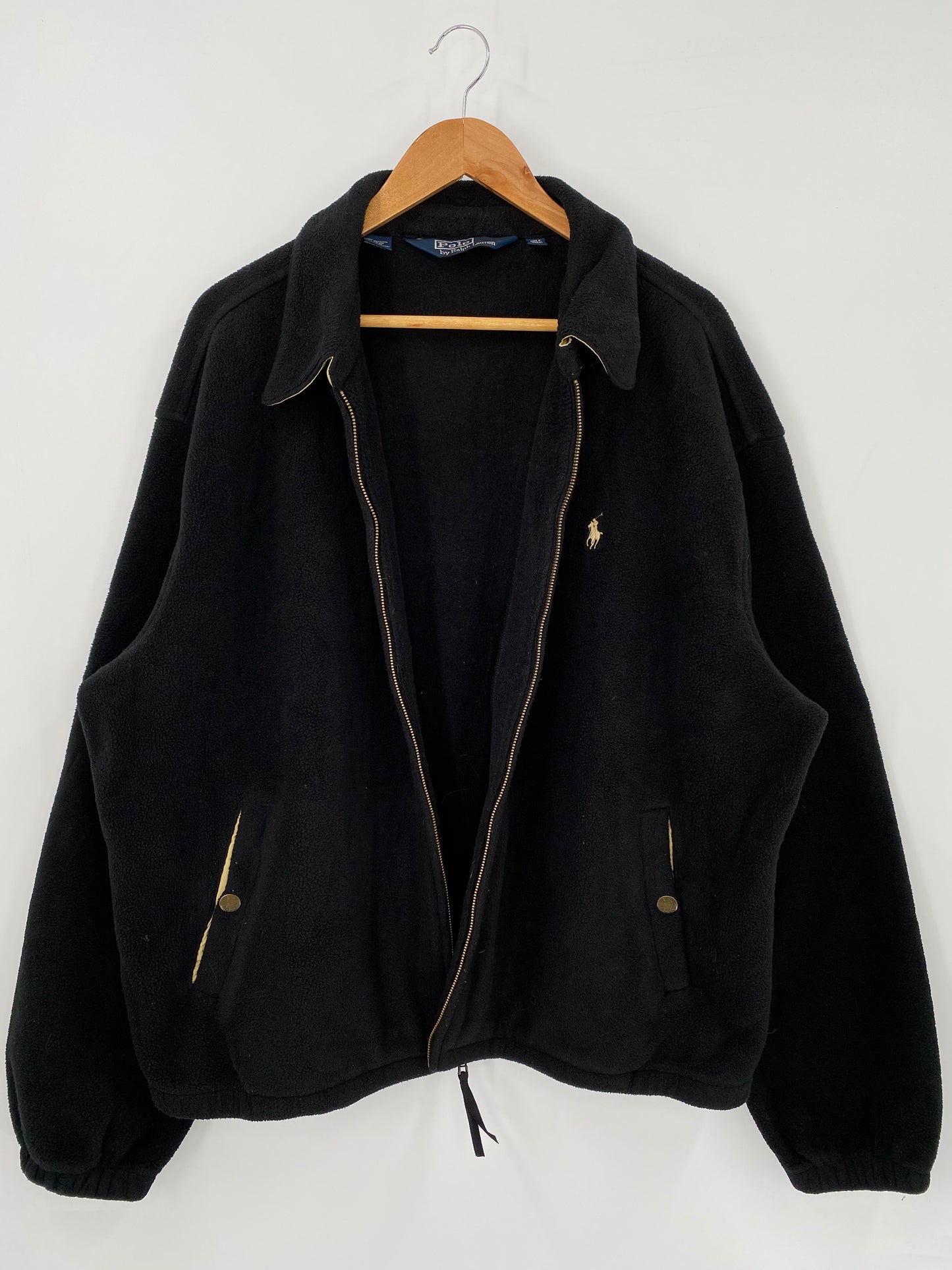 90’s POLO RALPH LAUREN Size XXL Vintage Fleece Zip-up Jacket / K3545