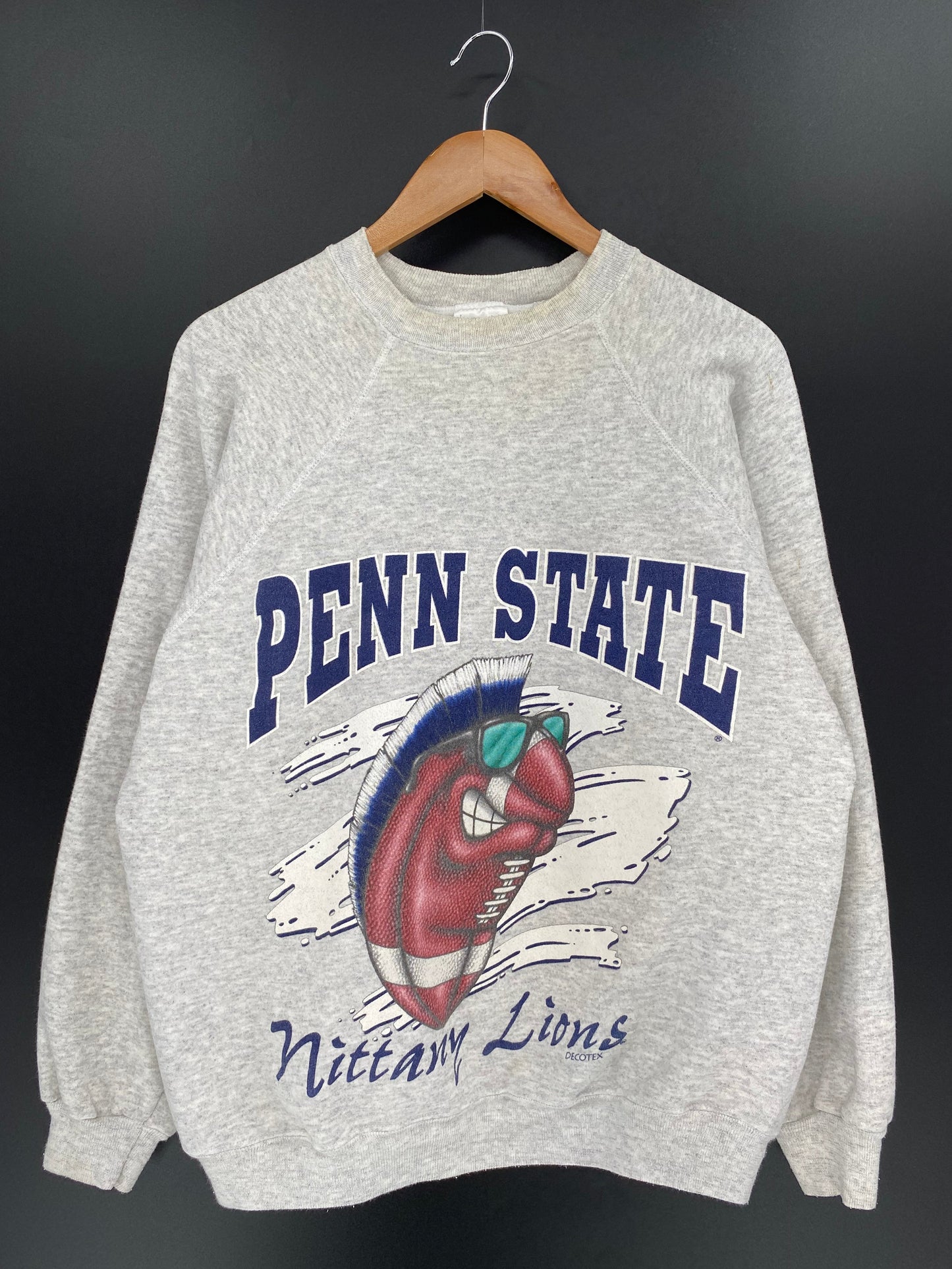 90’s PENN STATE NITTANY LIONS FOOTBALL Made in USA Size XL Vintage Sweat-shirt / K9733