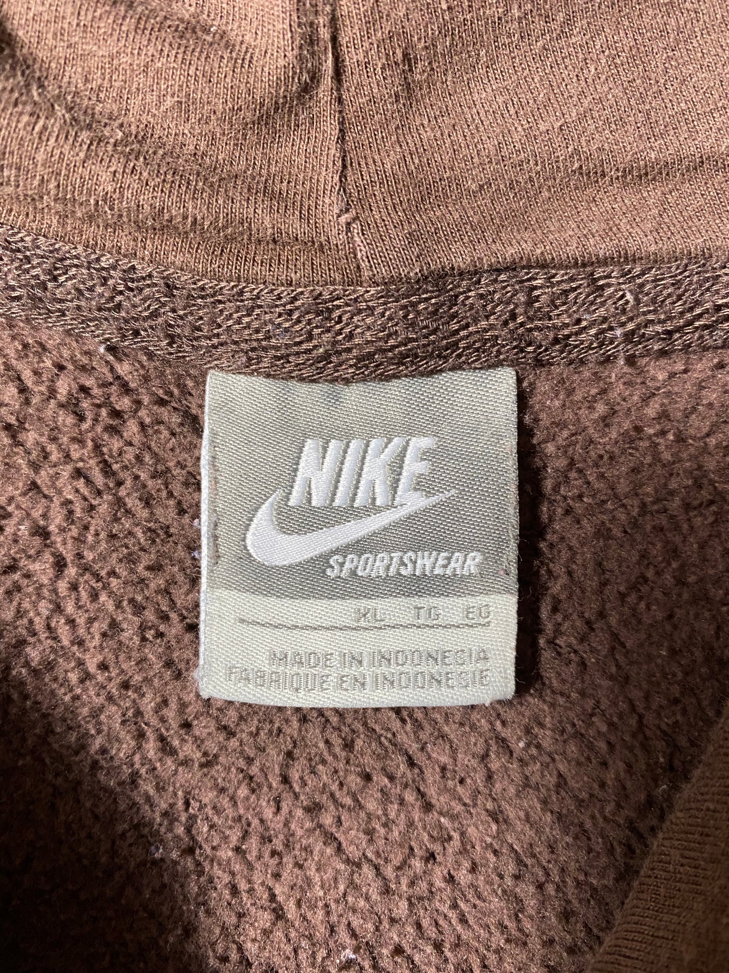 00’ NIKE Mini Swoosh Size XL Vintage Hoodie Sweat-shirt / 9234