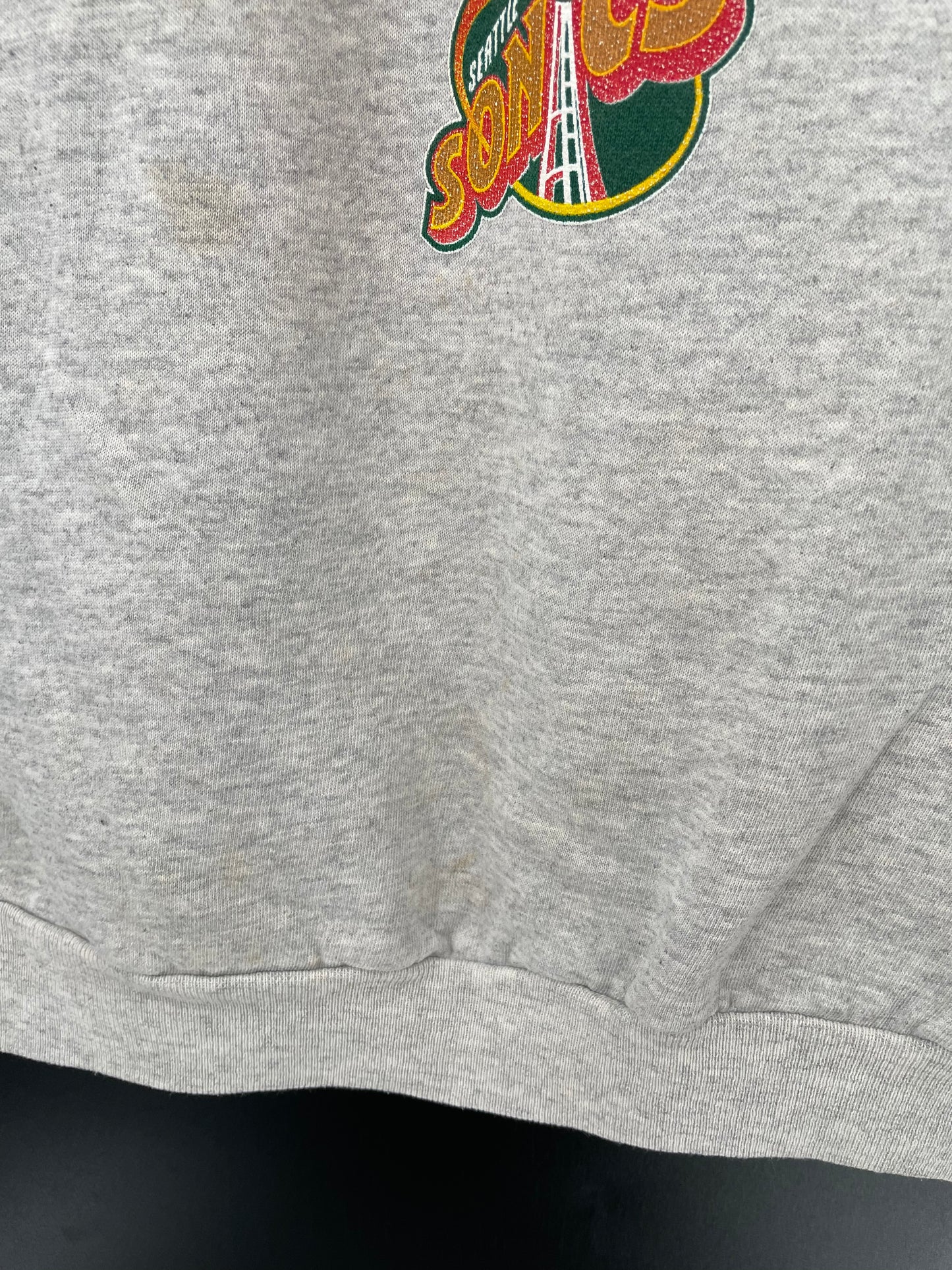 90’s Seattle Supersonics Size XL Vintage NBA Sweat-Shirts / K2181