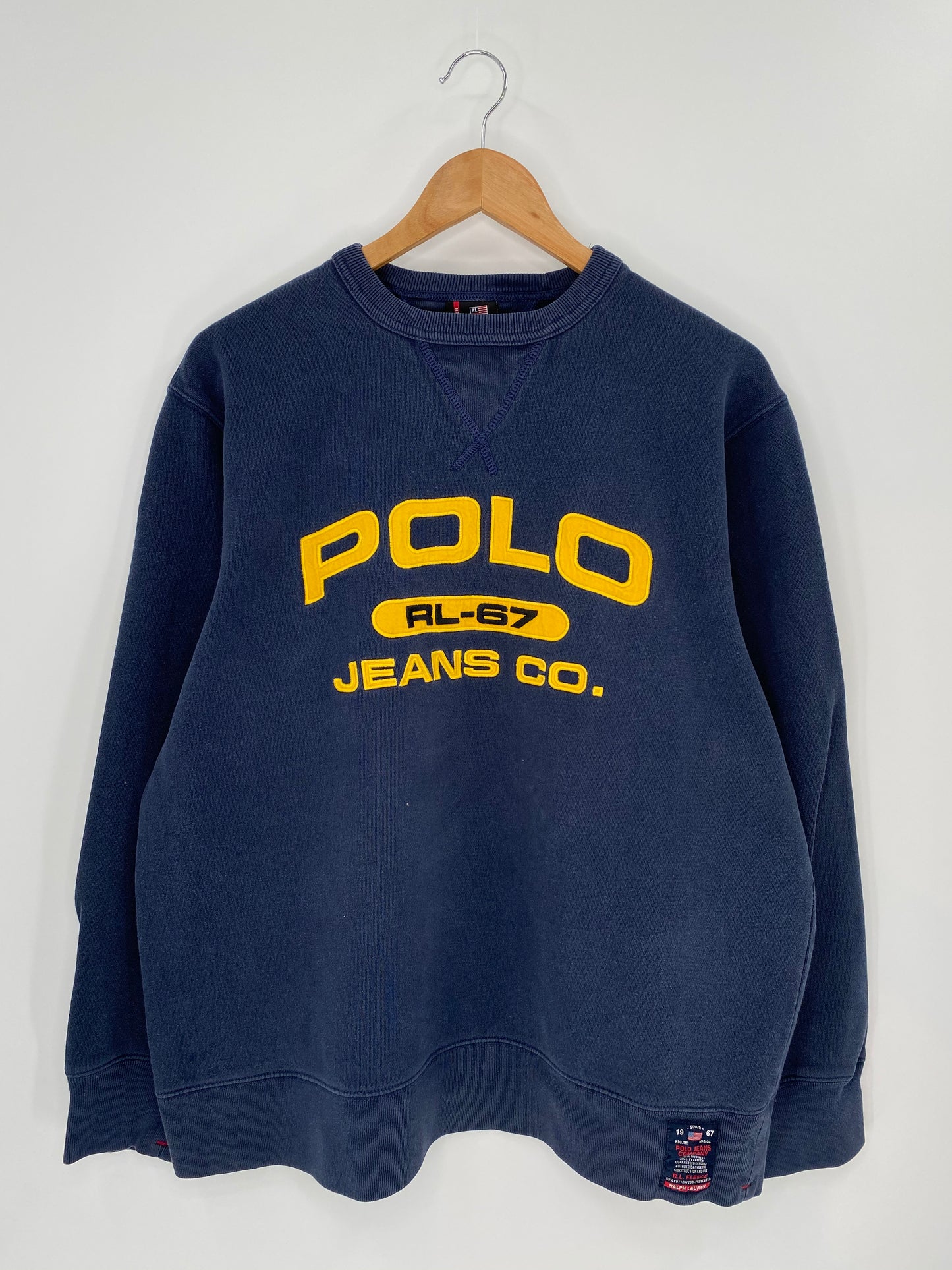 RALPH LAUREN POLO JEANS Size M Vintage Sweat-shirt / 9159