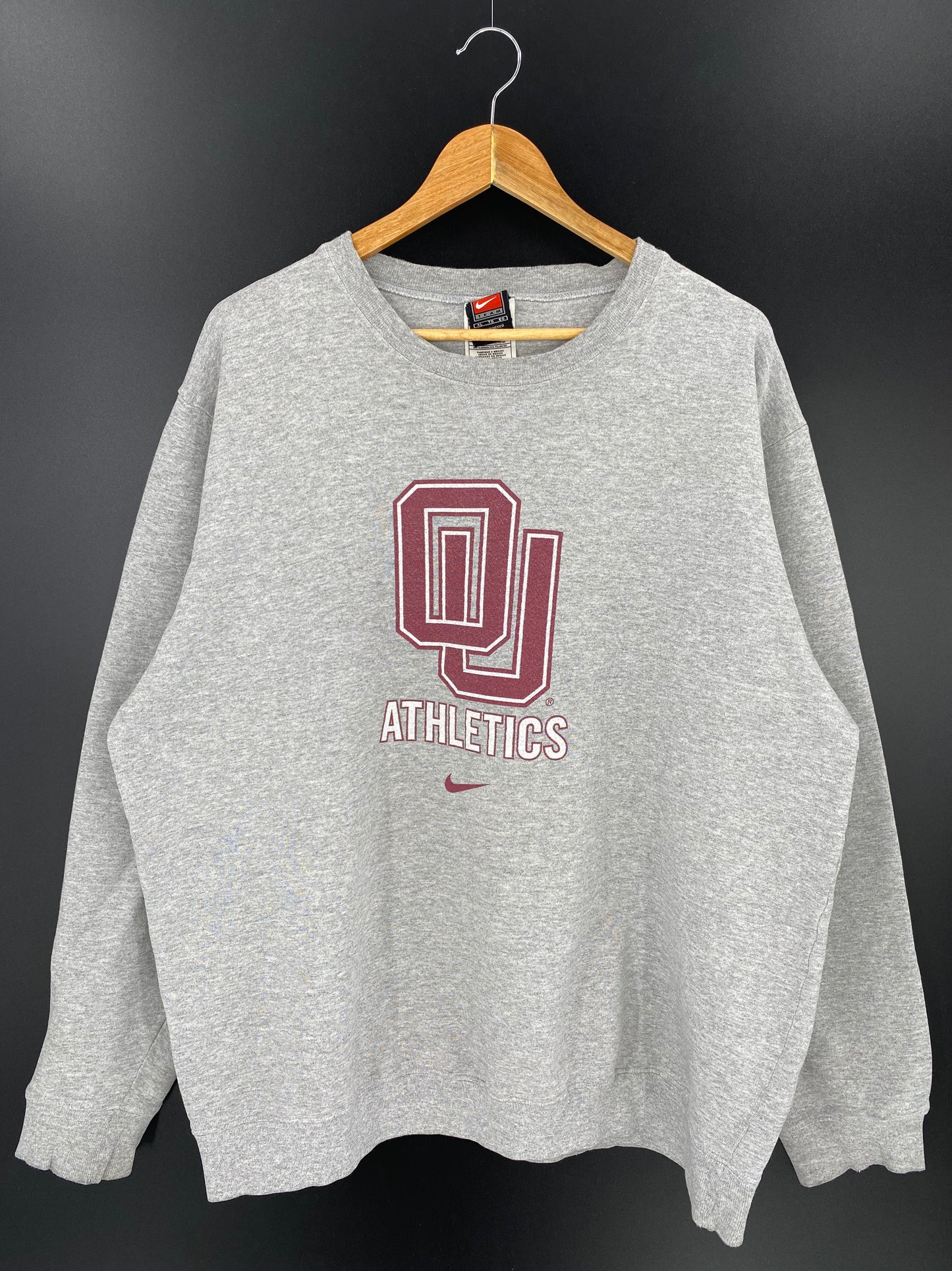 00’ NIKE University of Oklahoma Size XL Vintage Sweat-shirt /8832