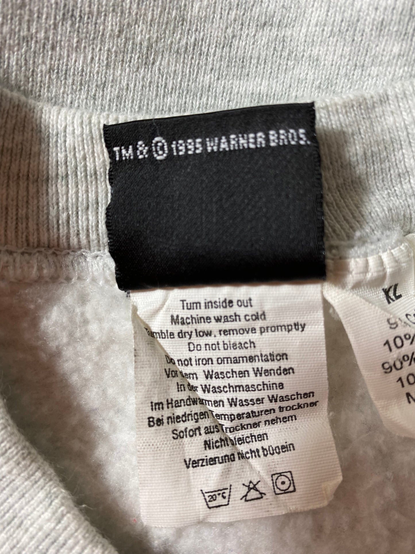 1995 LOONEY TUNES TWEETY Made in USA Size XL Vintage Sweat-shirt / A3798